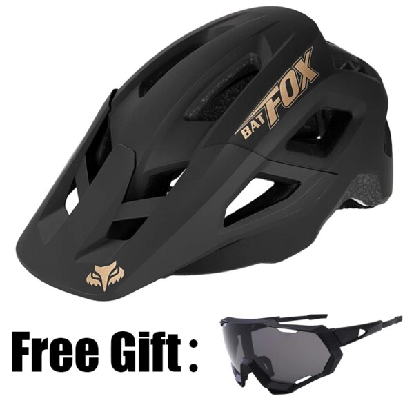 BATFOX-casco de bicicleta de montaña, novedad de verano, con ventilación porosa y casco de seguridad transpirable, equipo para montar