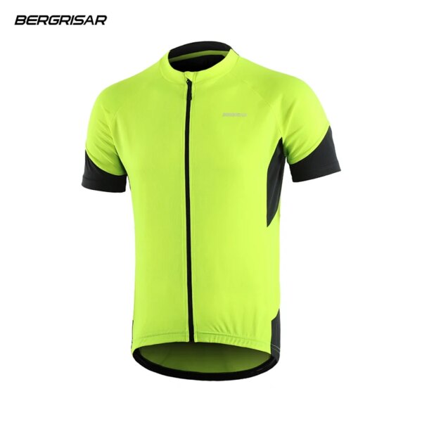 BERGRISAR-Camiseta de ciclismo para hombre, camiseta de manga corta para bicicleta de montaña, camisetas transpirables de secado rápido BG650