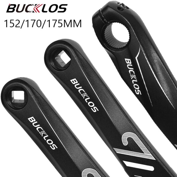 BUCKLOS-manivela de bicicleta de repuesto de 152/170/175MM, manivela de bicicleta de montaña de un solo lado, brazo de manivela izquierda de aluminio para bicicleta eléctrica