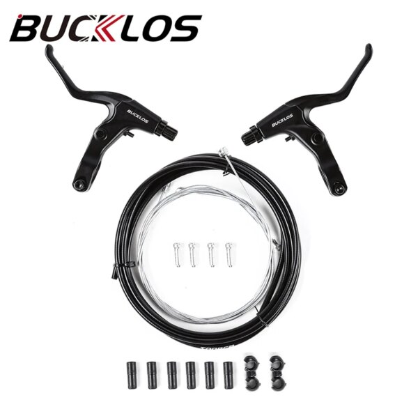 BUCKLOS Palanca de Freno de Bicicleta y Juego de Cables Cable de Freno de Acero Inoxidable Duradero Palanca de Freno de Bicicleta de montaña de Carretera Universal Piezas de Ciclismo