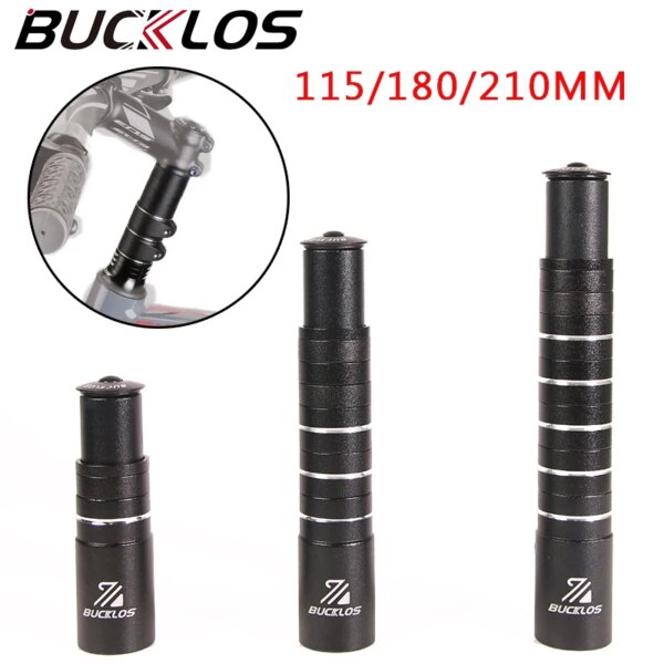 BUCKLOS bicicleta horquilla aumento 115mm 180mm 210mm bicicleta altura extensor carretera Manillar de bicicleta de montaña adaptador de elevación