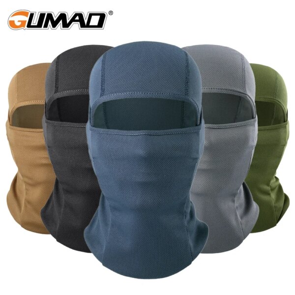 La mejor máscara táctica pasamontañas protector para todo el rostro pañuelo para la cabeza bicicleta esquí ejército senderismo ciclismo pesca deporte capucha sombrero hombres mujeres verano