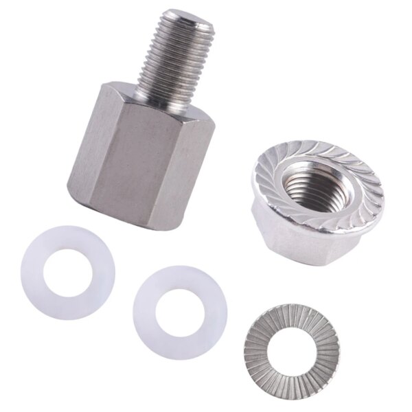 Adaptador de eje de bicicleta, tornillo de extensión de cabeza de tracción ajustable, fácil instalación, accesorio para remolque de bicicleta para mascotas y bebés