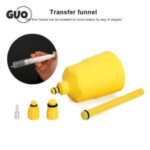 Kit de purga de frenos de bicicleta, herramienta de purga de frenos de disco hidráulico, tapón de aceite de embudo, juego de herramientas de reparación de bicicletas de montaña y carretera