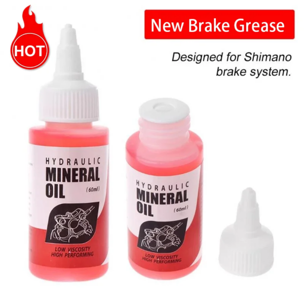 Sistema de aceite Mineral para frenos de bicicleta, líquido de 60ml para Shimano, aceite de freno hidráulico, grasa para frenos de bicicleta, lubricante para cadena, herramientas de reparación de aceite