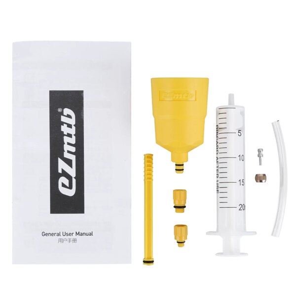Herramienta de cambio de aceite de freno de bicicleta, herramienta de inyección de aceite hidráulico de bicicleta Simple, Kits de mantenimiento de reparación duraderos para bicicleta de carretera y montaña