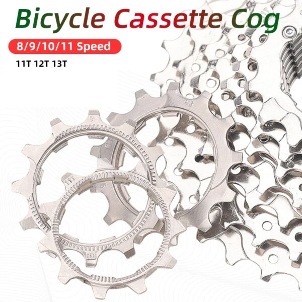 Cassette de bicicleta Cog 8 9 10 11 velocidades 11T 12T 13T piezas de rueda libre 1 Uds piezas de bicicleta MTB bicicleta de carretera