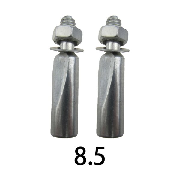 Cuñas para manivela de bicicleta, cuña de soporte inferior de 8,5/9,0mm, pasadores de placa de cadena de acero corta con tuercas y arandelas, accesorios