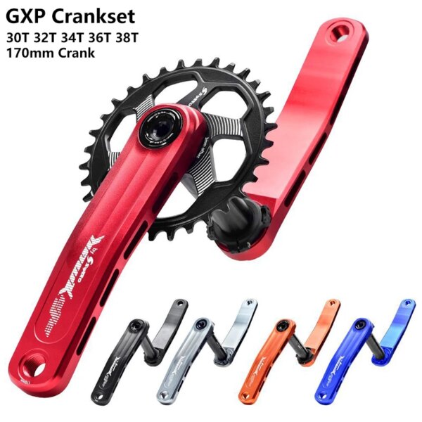 Platos y bielas para bicicleta de montaña, plato ancho estrecho GXP de 170mm, 30T, 32T, 34T, 36T, 38T, manivela MTB para SRAM XX1 XO1 X1 GX XO