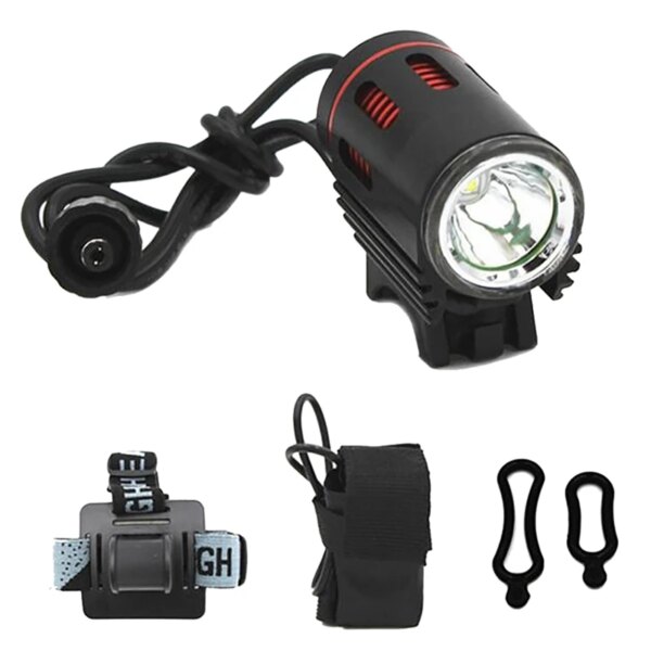 Luz de bicicleta XM-L2 LED 2000Lm luz frontal de bicicleta cargador de batería luz de ciclismo cargador estándar europeo