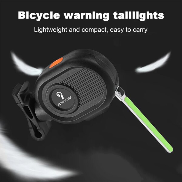 Luz LED para correr de noche para bicicleta, luz trasera nocturna de alto brillo para bicicletas de carretera, luz de conducción nocturna, luz de navegación fluida