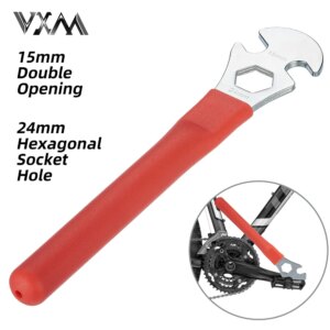 Llave para Pedal de bicicleta, mango Extra largo, pedales de bicicleta de montaña y carretera, removedor de instalación, herramienta de reparación de reemplazo, llave inglesa de 15mm