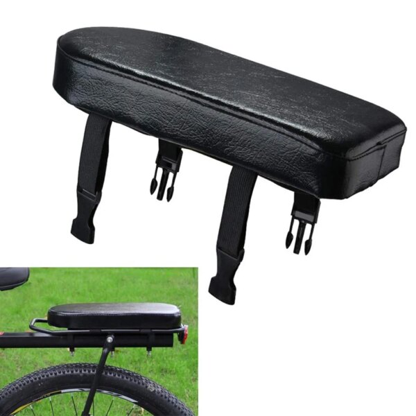 Cojín de asiento trasero de bicicleta, sillín de cuero, almohadilla de Ciclismo de Carretera para bicicleta de montaña
