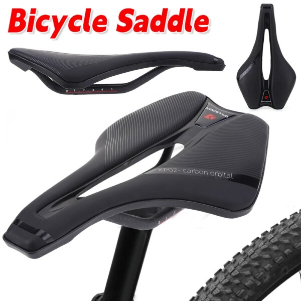 Sillín de bicicleta, asiento de bicicleta con absorción de impacto, cojín ergonómico, asiento de carbono para ciclismo, accesorios para bicicleta