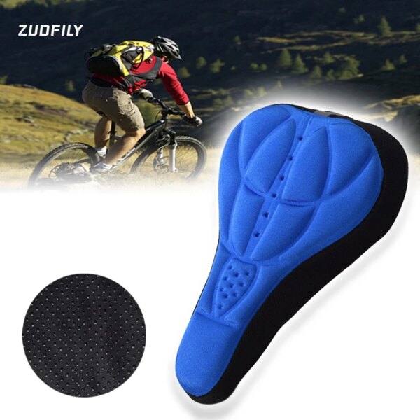 Funda para cojín de asiento de bicicleta, funda para asiento de bicicleta de montaña, cómoda y transpirable, funda de asiento de esponja para herramienta de ciclismo Universal