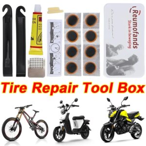 Kits de reparación de neumáticos de bicicleta, herramienta de reparación de bicicletas de montaña, reparación de neumáticos planos, parche de goma, juego de palanca de pegamento, Kit de reparación de neumáticos, accesorios
