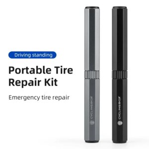 Kit de herramientas de reparación de neumáticos sin cámara para bicicleta, Mini tapón para neumático de bicicleta de montaña y carretera, taladro de parche de reparación plana, sellador portátil de goma