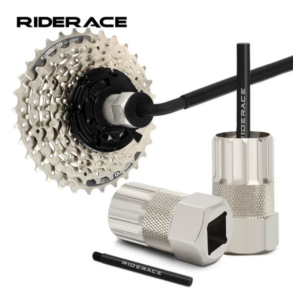 Herramienta de extracción de Cassette de bicicleta, llave de vaso para quitar volante de inercia de bicicleta, herramienta de reparación de palo guía Shimano SRAM SunRace