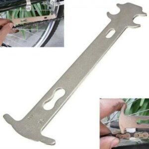 Indicador de desgaste de cadena de bicicleta, verificador de cadena, herramienta de reparación de medición, regla para bicicleta híbrida de montaña y carretera