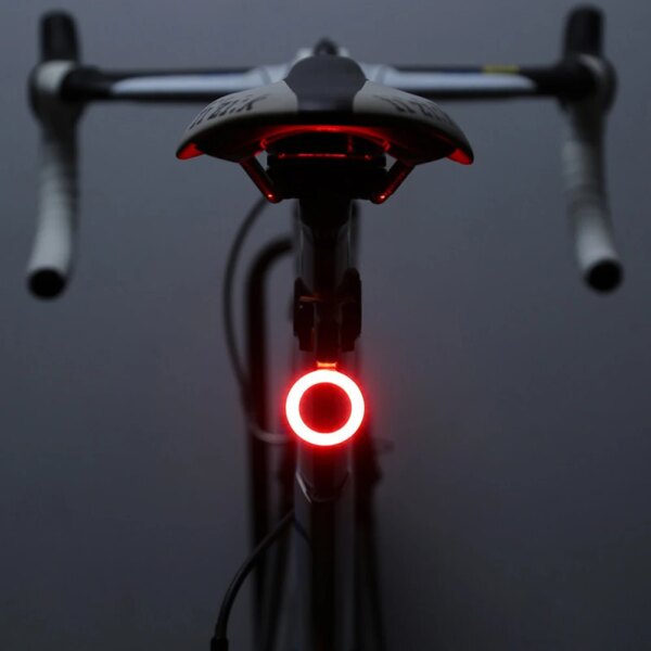 Luz trasera de bicicleta recargable impermeable luz trasera de advertencia nocturna 10 lúmenes brillo luz trasera de bicicleta equipo de ciclismo al aire libre