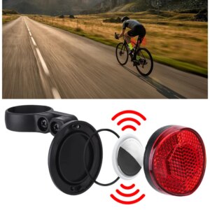 Reflector de bicicleta luz trasera antirrobo localizador de ciclismo rastreador luz nocturna posicionamiento accesorios de bicicleta para AirTag