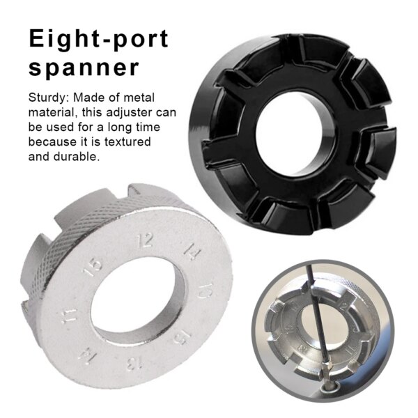 Llave para radios de bicicleta, ajustador de bicicletas, reparación de ajuste de pezón profesional