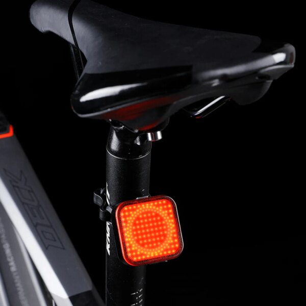 Luz trasera de bicicleta Emoj, aleación de aluminio, resistente al agua, luz segura para bicicleta, tipo C, recargable, accesorios para ciclismo