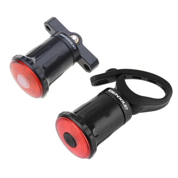 Luz trasera para bicicleta, luz trasera con detección de freno, luz de seguridad USB 57QC