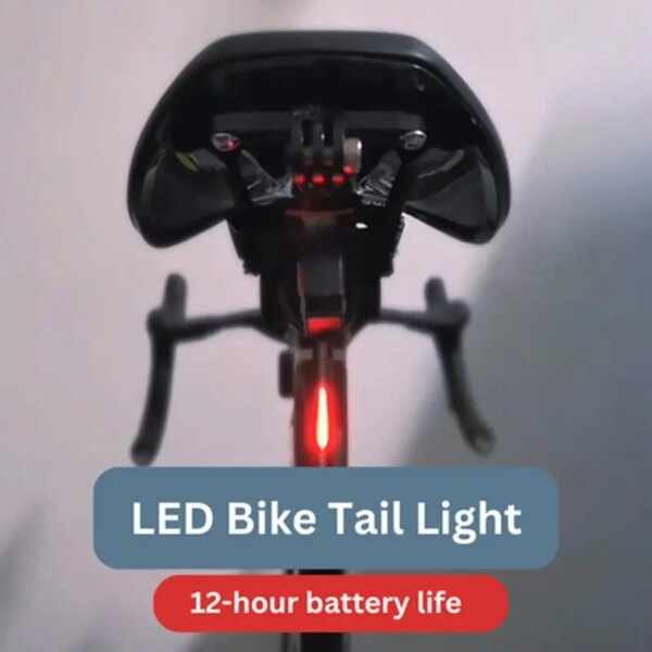 Luz trasera de bicicleta, luz LED delantera y trasera para bicicleta, faro con carga USB, luz trasera impermeable para bicicleta de montaña, linterna LED