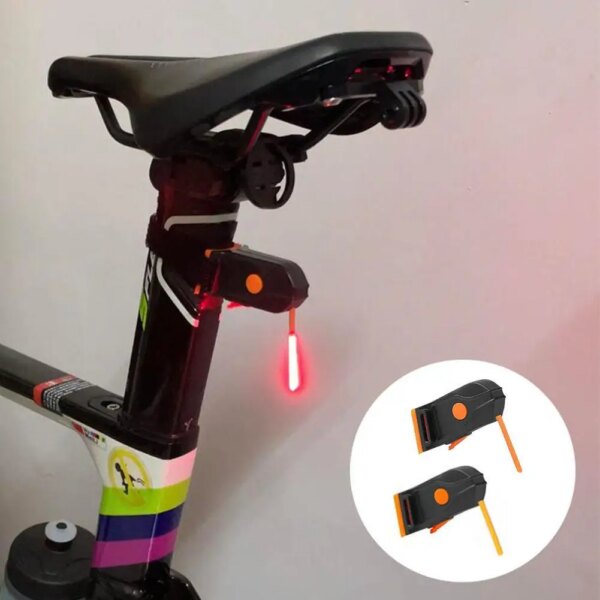 Luz trasera de bicicleta LED, luz trasera y delantera para bicicleta, resistente al agua, recargable por USB, lámpara trasera para ciclismo de montaña