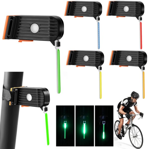 Luces de advertencia para bicicleta tipo C, luz trasera recargable para bicicleta, múltiples modos de luz, lámpara indicadora de Flash creativa para todas las bicicletas