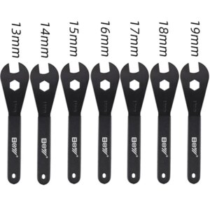 Llaves para bicicletas de 13mm, 14mm, 15mm, 16mm, 17mm, 18mm y 19mm, herramientas manuales para bicicletas, herramientas para ciclismo, herramienta de reparación de llaves para recreación y deportes al aire libre