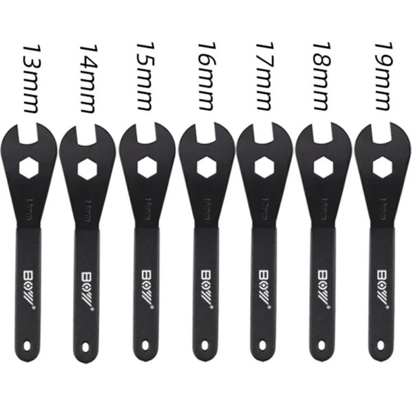 Llaves para bicicletas de 13mm, 14mm, 15mm, 16mm, 17mm, 18mm y 19mm, herramientas manuales para bicicletas, herramientas para ciclismo, herramienta de reparación de llaves para recreación y deportes al aire libre