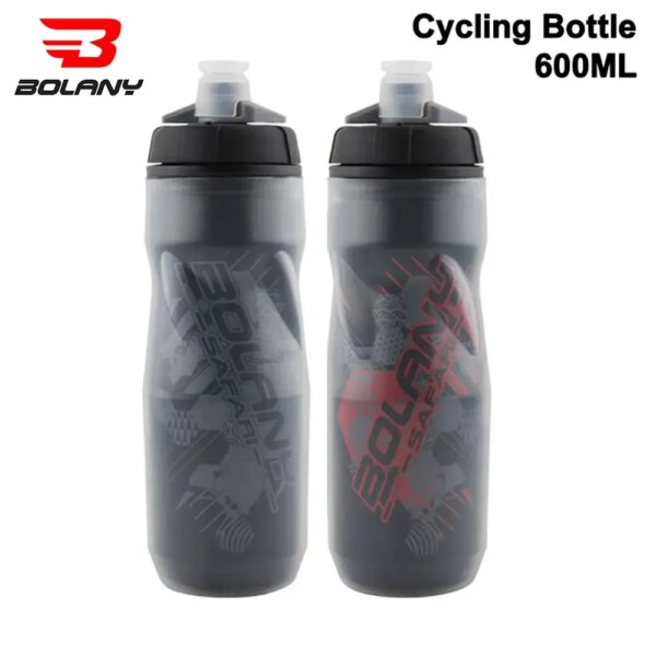 Bolany-botella de agua para bicicleta, botella de agua para ciclismo de montaña de 600ml, PP5, protegida contra el calor y el hielo, taza para deportes al aire libre