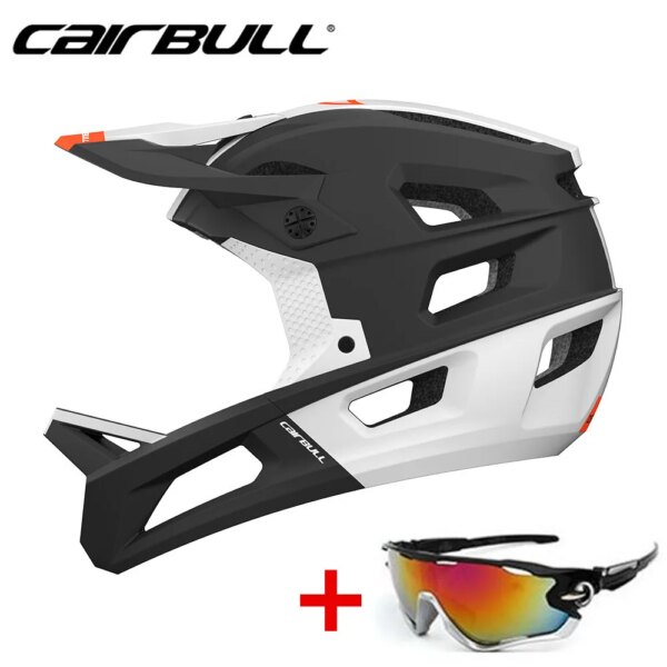 CAIRBULL 2024 nuevo DEFENDER casco de bicicleta de montaña destaca Downhill Enduro integrado Original casco de bicicleta de ciclismo de cara completa