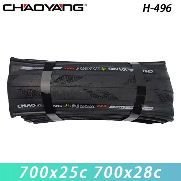 CHAOYANG H-496 Cobra PRO Dino Skin neumáticos antipuñaladas 700x23C/25C/28C neumáticos plegables para bicicleta 120 TPI para piezas de ciclismo de carretera