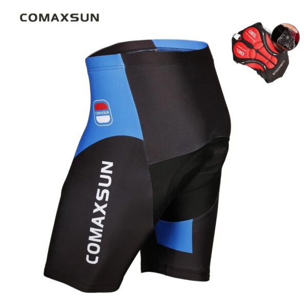 COMAXSUN pantalones cortos de Ciclismo 5D Gel acolchado a prueba de golpes MTB bicicleta carretera Ropa Ciclismo medias