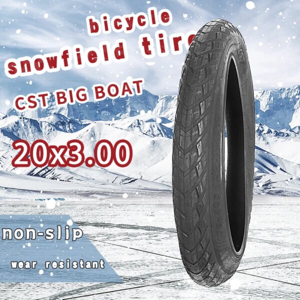 CST 20 pulgadas 20X3,00 neumático ancho nieve playa bicicleta neumático 20*3,00 76-406 moto de nieve eléctrica MTB bicicleta antideslizante neumático gordo