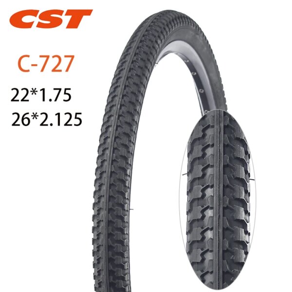 CST C727 neumáticos de bicicleta de montaña 22 26 pulgadas piezas de bicicleta MTB 22*1,75 26*2.125 neumático de bicicleta resistente al desgaste antideslizante