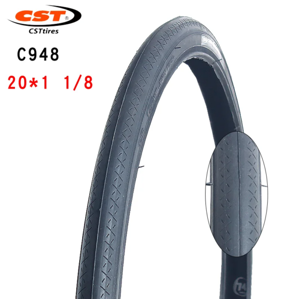 CST C948 neumático de acero de 20 pulgadas accesorios para bicicleta 451 20x1 1/8 neumático de bicicleta plegable de diámetro pequeño