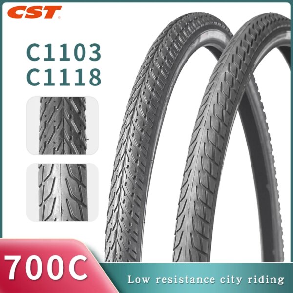 CST neumático de bicicleta de carretera 700C piezas de bicicleta 700 * 40C 700 * 41C resistente al desgaste 700 pneu C1103 C1118 neumáticos de bicicleta