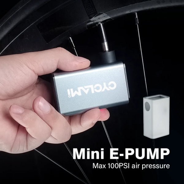 CYCLAMI A3 Mini bomba de aire eléctrica bicicleta portátil inalámbrico FV AV inflador válvula Presta Schrader al aire libre carretera MTB bicicleta de aluminio