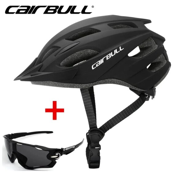 Cairbull ROCKRIDE-casco de ciclismo ultraligero en molde, cascos de bicicleta de montaña y de carretera, sistema de ajuste ligero, casco seguro para montar en bicicleta