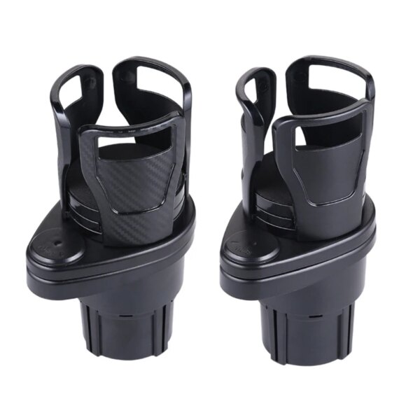 Expansor de portavasos para coche, soporte organizador adaptador de taza 2 en 1, extensor de portavasos multifuncional