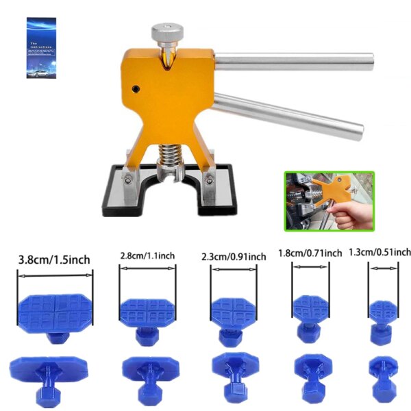 Herramienta de reparación de abolladuras sin pintura para coche, extractor de abolladuras, Kit de reparación de abolladuras, reparación de automóviles, 10 Uds., herramientas de ventosa para reparación de automóviles