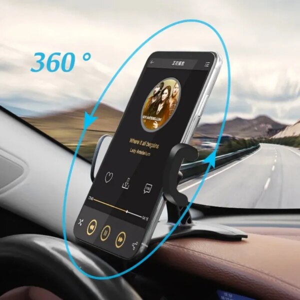 Soporte de teléfono para coche, tablero Universal, montaje de Clip fácil, soporte de pantalla GPS, soporte de teléfono móvil para iPhone, Samsung, Xiaomi