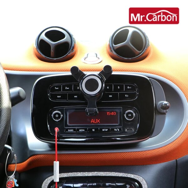 Soporte para móvil de coche, marco de navegación, soporte de gravedad para Mercedes Smart 451 453 Fortwo Forfour, accesorios interiores