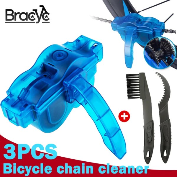 Limpiador de cadena, limpieza de bicicleta, cepillo de cadena 3D, juego de herramientas de lavado, protección de bicicleta MTB, cadena de bicicleta de aceite para accesorios de ciclismo de montaña