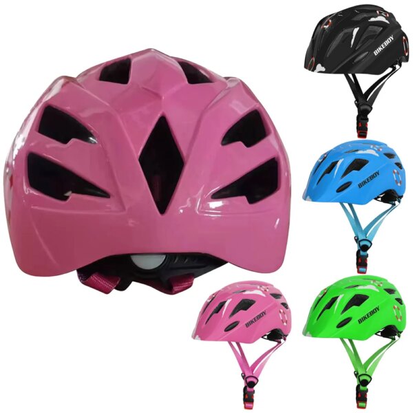 Casco de bicicleta para niños, talla para niños, apto para 5 ~ 13 años, casco de ciclismo rosa, protección de seguridad para bicicleta, gorra deportiva para niño y niña en las cuatro estaciones