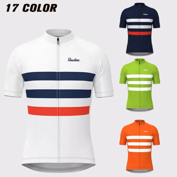 Camiseta de ciclismo clásica a rayas para hombre, camiseta de manga corta para ciclismo de montaña y carretera, camisetas de ciclismo de secado rápido 2023